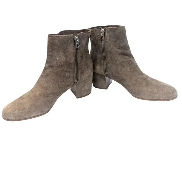 COACH Bonnie Women's Block Heeled Bootie Boots Size 10 B Suede Tan - Picture 2 of 14